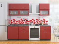 Кухня Vivat Mebel Валерия-М-01 (гранатовый металлик) картинка