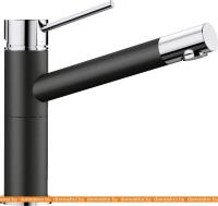 Смеситель Blanco Alta Compact 526162 (черный/хром) картинка
