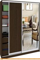 Шкаф-купе Кортекс-мебель Сенатор ШК11-45 Классика ДСП с зеркалом (венге) картинка