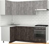 Кухня S-Company Клео крафт 1.2x2.2 левая (ателье темное/ателье светлое) картинка