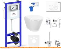 Унитаз Lavinia Boho Relfix Elegant Rimless 10 в 1 75110830 (белый пластик) картинка