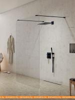 Душевая стенка NEW TRENDY New Modus Black EXK-0083 картинка