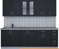 Кухня Интерлиния Мила Крафт 2.3Б (дуб английский) картинка