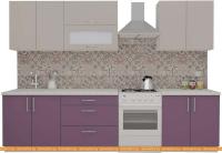 Кухня ВерсоМебель ВерсоЛайн 6-2.4 (кашемир/виола) картинка