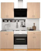 Кухня S-Company Клео лайт 1.2 (дуб молочный/дуб молочный) картинка