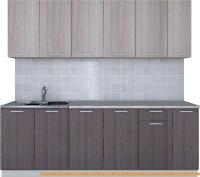 Кухня Интерлиния Мила Лайт 2.3 (ясень светлый/ясень темный) картинка