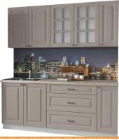 Кухня Интерлиния Мила Деко 1.9 Б (луна/травертин серый) картинка