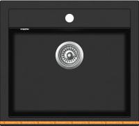 Кухонная мойка Aquasanita Quadro SQQ100W (black metallic 601) картинка