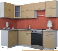 Кухня Интерлиния Мила Gloss 60-12x25 (капучино глянец) картинка