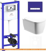 Унитаз Lavinia Boho Relfix Bell Pro Rimless 6 в 1 75110003 (фиолетовый стекло) картинка