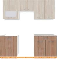 Кухня ВерсоМебель Эко-6 2.0 (ясень шимо светлый/ясень шимо темный) картинка