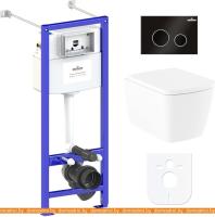 Унитаз Lavinia Boho Relfix Aveo Rimless 6 в 1 77050212 (черный пластик) картинка