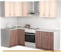 Кухня S-Company Клео лайт 1.2x1.9 левая (ясень шимо темный/ясень шимо светлый) картинка