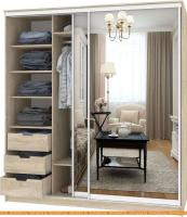 Шкаф-купе Кортекс-мебель Сенатор ШК12 Классика зеркало (дуб сонома) картинка