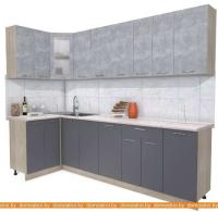 Кухня Интерлиния Мила 12x28 (бетон-антрацит-травертин) картинка