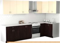 Кухня S-Company Клео лайт 1.2x2.6 правая (венге магия/песочный) картинка