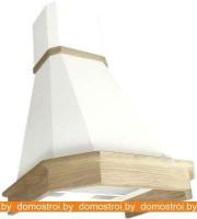 Вытяжка Elikor Камин Грань 90П-650-П3Л (бежевый/дуб неокрашенный) картинка