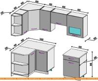 Кухня ВерсоМебель Эко 6 1.2x2.2 правая (север дерево светлое/север дерево темное) картинка