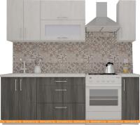 Кухня ВерсоМебель ВерсоЛайн 6-1.7 (север. дерево светлое/север. дерево темное) картинка