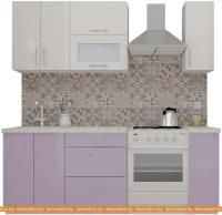 Кухня ВерсоМебель ВерсоЛайн 4-1.5 (белый 001/вереск 010) картинка