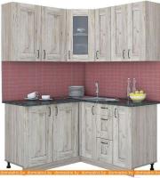 Кухня Интерлиния Мила Хольц 14x15 (дуб серый) картинка