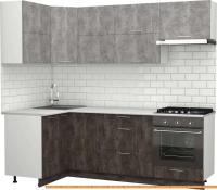 Кухня S-Company Клео крафт 1.2x2.3 левая (ателье темное/ателье светлое) картинка