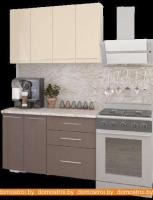 Кухня Кастанье Марта 1.2 (ваниль/трюфель коричневый) картинка