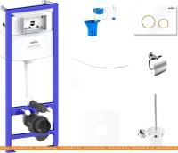 Унитаз Lavinia Boho Relfix Biore Compacto Rimless 9 в 1 75110353 (белый пластик) картинка