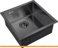 Кухонная мойка ZorG PVD-4444 (графит) картинка