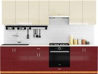 Кухня Сивирин-Компани Клео глосс 2.8 (бургундский глянец\ваниль глянец) картинка