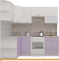 Кухня ВерсоМебель ЭкоЛайт-6 1.2x2.2 правая (белый/вереск) картинка