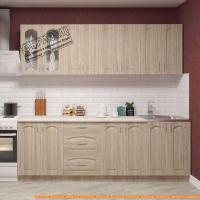 Кухня Кортекс-мебель Корнелия Ретро 2.3м (ясень белый/королевский опал) картинка