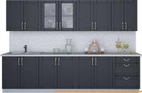 Кухня Интерлиния Мила Крафт 3.0А (дуб английский) картинка