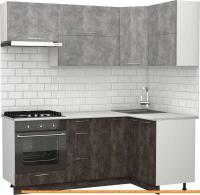 Кухня S-Company Клео крафт 1.2x2.0 правая (ателье темное/ателье светлое) картинка