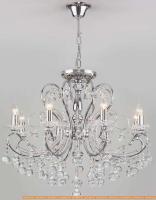 Подвесная люстра Евросвет Collana 10096/8 (хром/прозрачный хрусталь) картинка