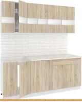 Кухня Кортекс-мебель Корнелия Экстра 1.9м (дуб сонома/королевский опал) картинка