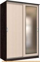 Шкаф-купе Интерлиния Неаполь АН-011-15-01 БФ (дуб молочный/дуб венге) картинка