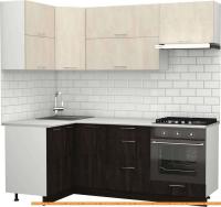 Кухня S-Company Клео крафт 1.2x2.1 левая (угольный камень/шелковый камень) картинка