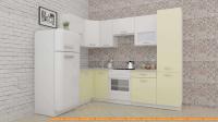 Кухня ВерсоМебель ЭкоЛайт-5 1.2x2.6 левая (белый/ваниль) картинка