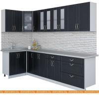 Кухня Интерлиния Мила Крафт 1.2x3.0 (дуб английский) картинка