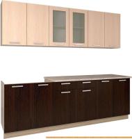 Кухня Интерлиния Мила 24 (дуб (молочный/дуб венге) картинка