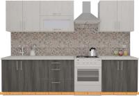 Кухня ВерсоМебель ВерсоЛайн 6-2.4 (север. дерево светлое/север. дерево темное) картинка