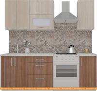 Кухня ВерсоМебель ВерсоЛайн 2-1.6 (ясень шимо светлый/ясень шимо темный) картинка