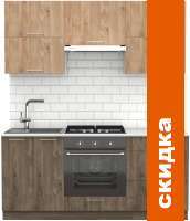 Кухня S-Company Клео крафт 1.8 (дуб харбор эспрессо/дуб харбор золото) картинка