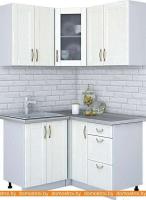 Кухня Интерлиния Мила Крафт 1.2x1.3 (дуб полярный) картинка