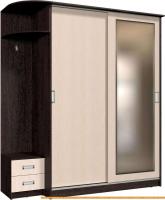 Шкаф-купе Интерлиния Андора АН16.01.03 (дуб молочный/дуб венге) картинка