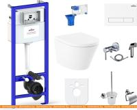 Унитаз Lavinia Boho Relfix Biore Rimless 10 в 1 98010061 (белый пластик) картинка