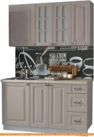 Кухня Интерлиния Мила Деко 1.4 Б (луна/травертин серый) картинка