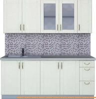 Кухня Интерлиния Мила Крафт 1.9А (дуб снежный) картинка