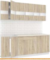 Кухня Кортекс-мебель Корнелия Экстра 2.0м (дуб сонома/мадрид) картинка